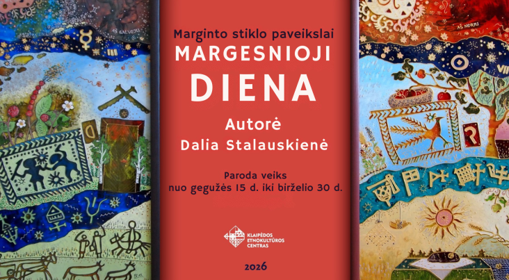 Marginto stiklo paveikslai MARGESNIOJI DIENA