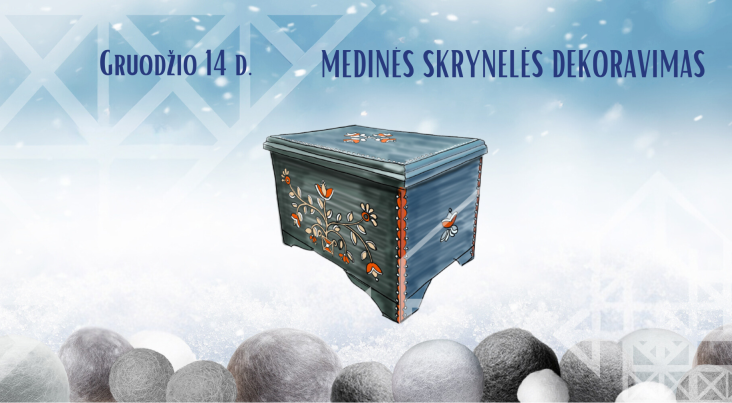 Medinės skrynelės dekoravimas