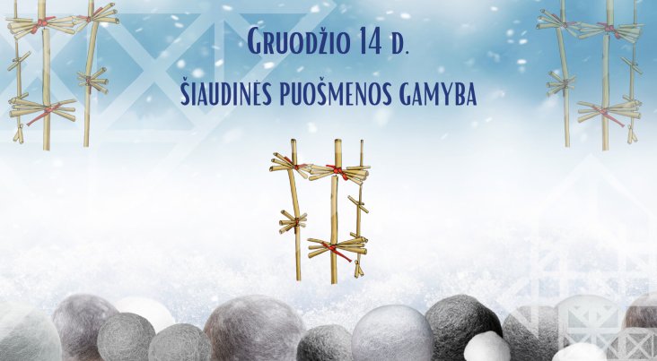 Šiaudinės puošmenos gamyba | Išparduota