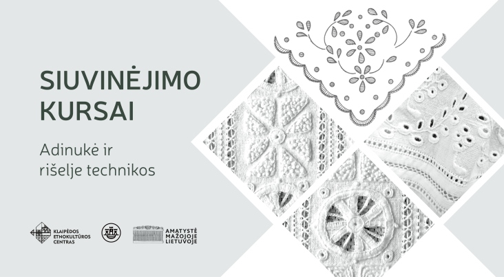SIUVINĖJIMO KURSAI. Adinukė ir rišelje technikos