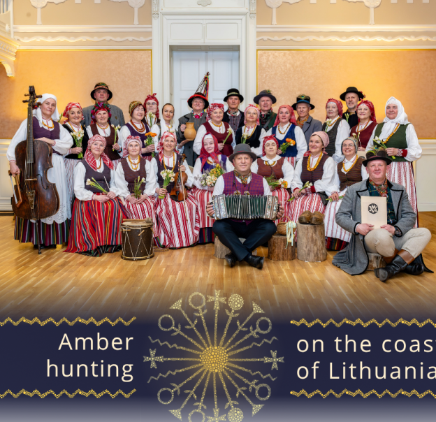 Amber hunting on the coast of Lithuania